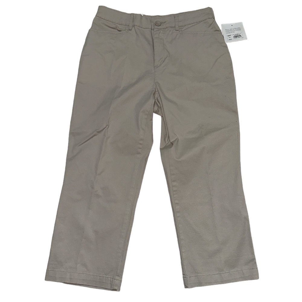 Croft&Barrow Classic Fit Capris Khaki Size 4 Stretch NWT